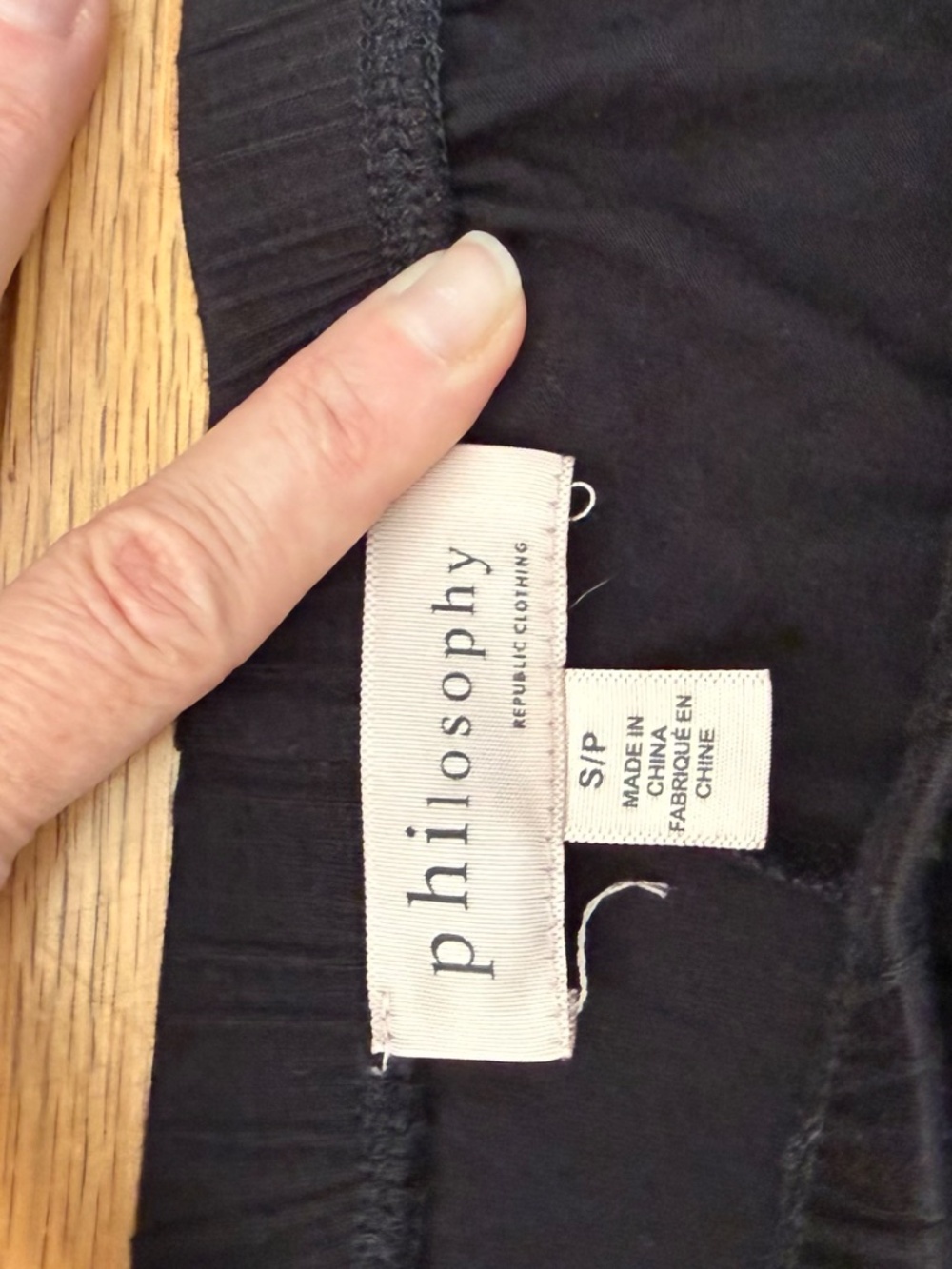 🍀 4 for $24 Philosophy Tiered Black Maxi Skirt - Picture 4 of 4